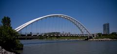 Humber River bridge over Lake Ontario