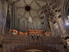 Stephansdom cathedral in Vienna with its gothic architecture and Heidentürme towers