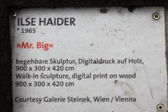 Mr. Big sculpture by Ilse Haider in front of Leopold Museum in Vienna