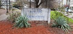 Sign for Hurt Park in Atlanta, Georgia.