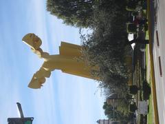 Panoramic view of Puebla, Mexico with historical and modern buildings