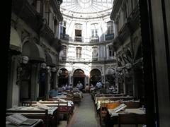 Cicek Pasaji in Istanbul providing a view of the historical passage filled with people