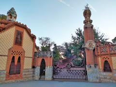 Finca Güell entrance pavilions in Barcelona