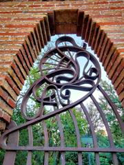 Finca Güell entrance gate in Barcelona