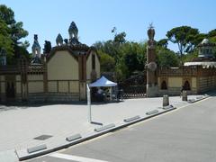 A picturesque view of Barcelona with the Mediterranean Sea in the background