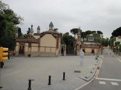 Parque Guell in Barcelona, panoramic view