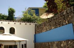 Partial view of La Chascona, the house of Chilean poet Pablo Neruda in Santiago, Chile.