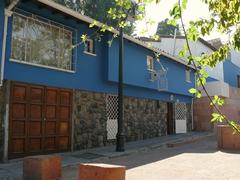 Exterior view of La Chascona, the house of Pablo Neruda in Santiago, Chile