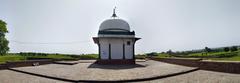 Panoramic broad view of the archaeological site Raja Harsh ka Tila