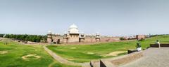 Panoramic view of Raja Harsh ka Tila archaeological site