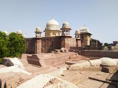 View from the terrace showing the remains of Raja Harsh ka Tila