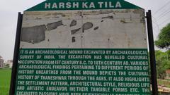 Information board for Archaeological site Harsh ka Tila