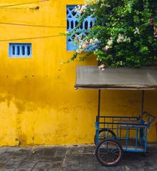 colorful lanterns hanging in a street in Hoi An, Vietnam