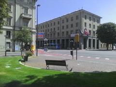 Small square in downtown Cuneo