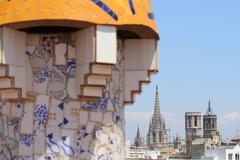 Panoramic view of Barcelona cityscape