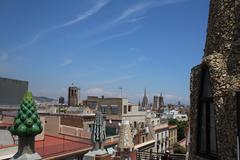 Scenic view of Barcelona city