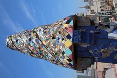 aerial view of Barcelona cityscape with iconic architecture and Mediterranean coast