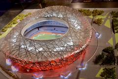 model of Beijing’s 2008 Olympic stadium in Olympic Museum, Lausanne