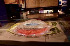 Model of Beijing’s 2008 Olympic stadium in Olympic Museum, Lausanne