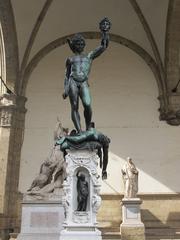 Bronze statue of Perseus holding Medusa's head