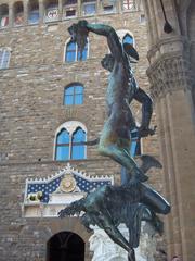 Perseus with the Head of Medusa statue at Loggia dei Lanzi