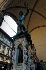 Perseus with the Head of Medusa statue in Piazza della Signoria, Florence