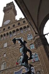 Perseus with the Head of Medusa sculpture by Benvenuto Cellini in Piazza della Signoria, Florence