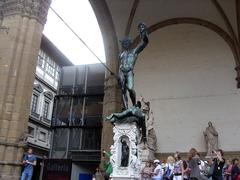 Firenze Perseo sculpture by Benvenuto Cellini under the Loggia della Signoria