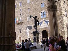 Perseus With the Head of Medusa statue by Benvenuto Cellini in Loggia dei Lanzi, Florence