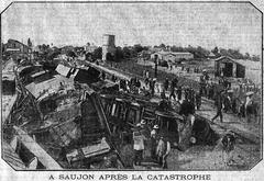 Saujon disaster photo in Le Matin newspaper
