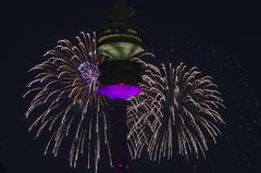 Fireworks at Olympiapark