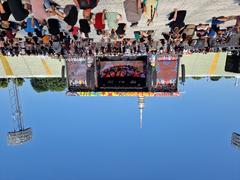 Frontal view of the stage setup at Die Toten Hosen concert in Munich 2022