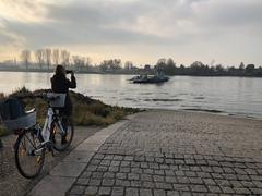 floodplain of the Rhine river in Urdenbach Düsseldorf