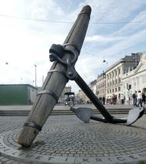 Nyhavn Memorial Anchor in Copenhagen harbor