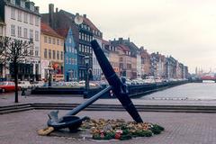 Memorial anchor at Nyhavn in Copenhagen, Denmark