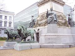 Colonne du Congrès in Brussels with the Tomb of the Unknown Soldier and eternal flame