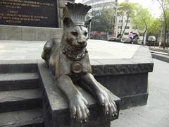 Statue at Monumento a Cuauhtémoc