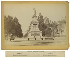 Statue of Cuauhtémoc in Mexico City, circa 1885-1899