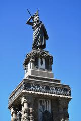 Monument to Aztec Leader Cuauhtémoc on Paseo de la Reforma, Mexico City