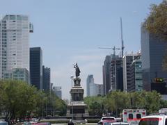 Cuauhtemoc statue in Mexico City