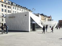 Odenplan station entrance designed by 3XN Architects