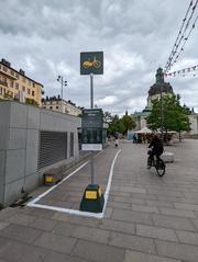 Stockholm eBikes parking at Odenplan