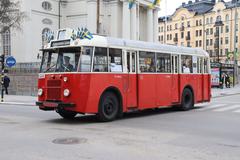 Historic Scania Vabis B31 bus in Stockholm