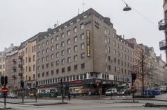 Hotel Oden in Stockholm light yellow high-rise building