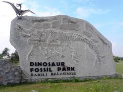 Raiyoli Dinosaur Fossil Park in Gujarat, India