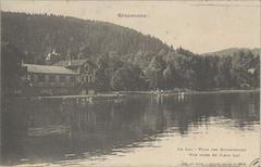 postcard of Gérardmer Lake and Villa des Hirondelles