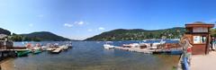 View of Lac de Gérardmer in Vosges, France