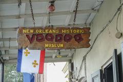 Voodoo Museum sign in the French Quarter, New Orleans