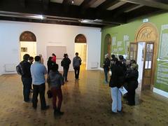 Guided tour at the entrance hall of the Museo de la Solidaridad Salvador Allende