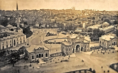 Beyazıt Square in the 1940s with decorative pool